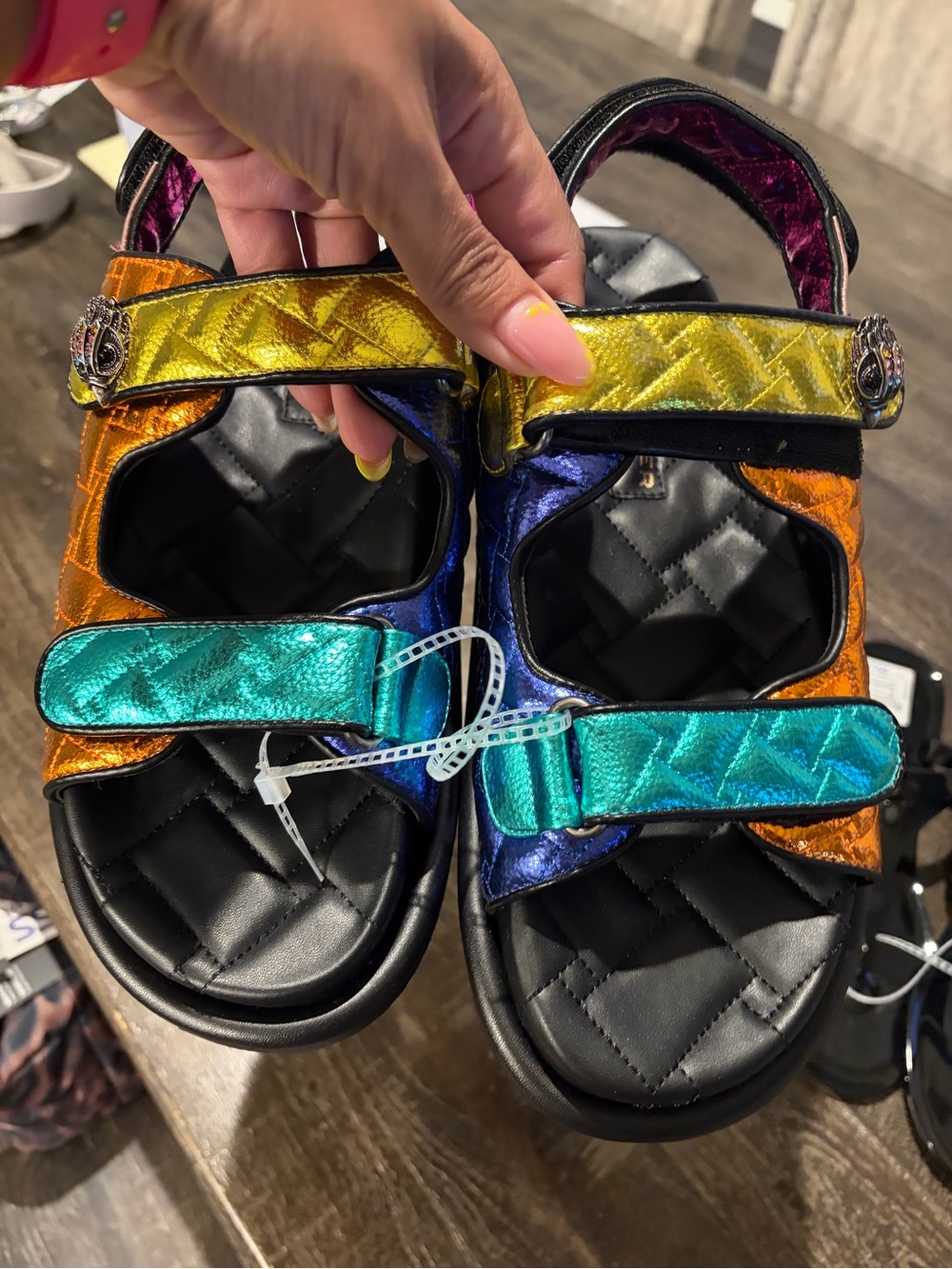 Kurt Geiger Multicolor Metallic Sandals